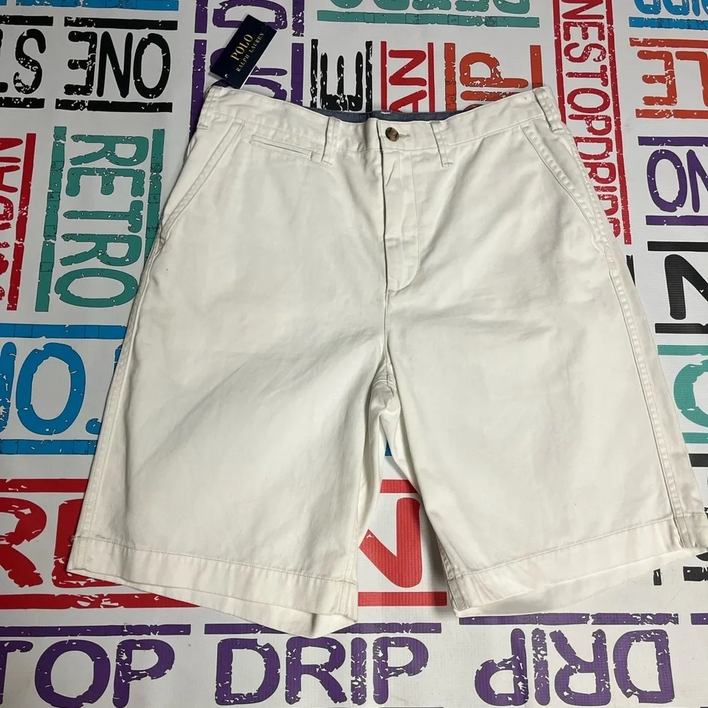Sz 30 polo Ralph Lauren shorts white